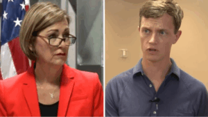 IOWA STATE AUDITOR: GOV KIM REYNOLDS VIOLATED STATE LAW BY APPEARING IN COVID-19 PSA