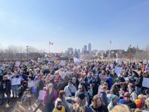 LGBTQ IOWANS PROTEST SURGE IN ANTI-LGBTQ LEGISLATION AT STATE CAPITOL 03/05