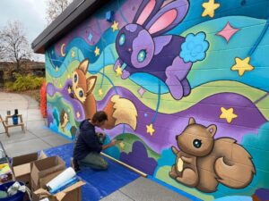 MOLINE ARTIST’S “CATCH A STAR” MURAL TO BE UNVEILED 11/13