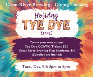 Giving Tuesday tie-dye fundraiser benefitting QC animal shelter