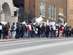 QC STUDENTS STAGE WALK-OUT IN PROTEST OF ICE