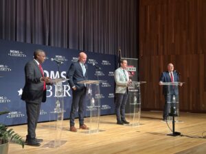 Iowa gubernatorial hopefuls discuss education, health-care at Moms for Liberty debate
