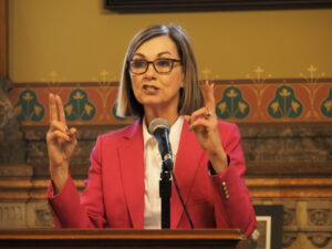 Gov Kim Reynolds says she only flew for “official use” in State Patrol plane