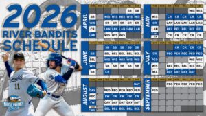 QC RIVER BANDITS REVEAL 2026 PROMOTIONAL SCHEDULE