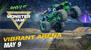 Join the Monster Jam thrill 05/09 at Vibrant Arena and win free tickets