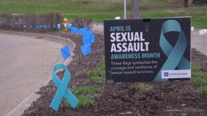 Sexual Assault Awareness Month: UnityPoint Health — Trinity places 164 flags honoring survivors