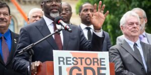 Chicago Mayor Brandon Johnson, other leaders press lawmakers for more funding