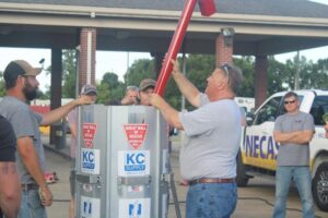 Union Cty first-responders train w grain bin rescue tools