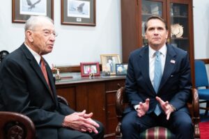 Sen “Chuck” Grassley meets w US AG nominee Todd Blanche