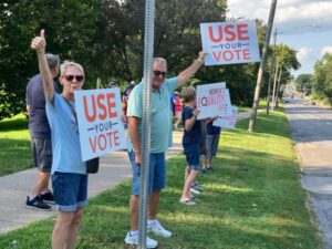 Davenport rally on Women’s Equality Day 08/26 protests SAVE Act