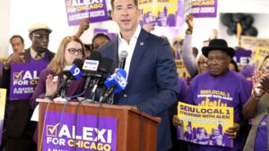 Feud between progressive unions that put Chicago Mayor Brandon Johnson in office yields Sec of State Alex Giannoulias key endorsement