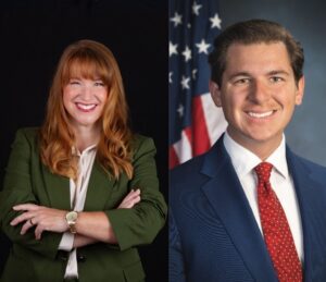 Rep Lindsay James, Joe Mitchell spar in Second District debate