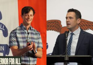Iowa State Auditor Rob Sand, Zach debate plans to tackle state budget shortfall while funding schools